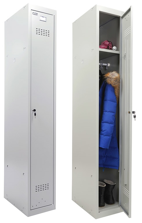 Купить Металлический шкаф для одежды ML 11-30 (базовый модуль)  .